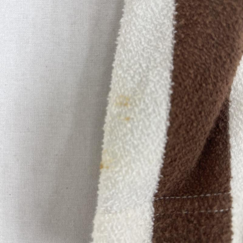 フェンディ FENDI Tシャツ 半袖 イタリア製 パイル生地 ペカン柄 ストライプ 半袖 Tシャツ カットソー M 茶 / ブラウン / brown レディース USED 古着 中古 50163827