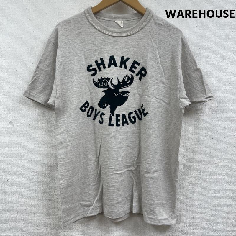 ウエアハウス WAREHOUSE Tシャツ 半袖 日本製 Lot 4601 SHAKER SHAKER BOYS LEAGUE デザイン Tシャツ L 灰 / グレー / gray メンズ USED 古着 中古 50163829