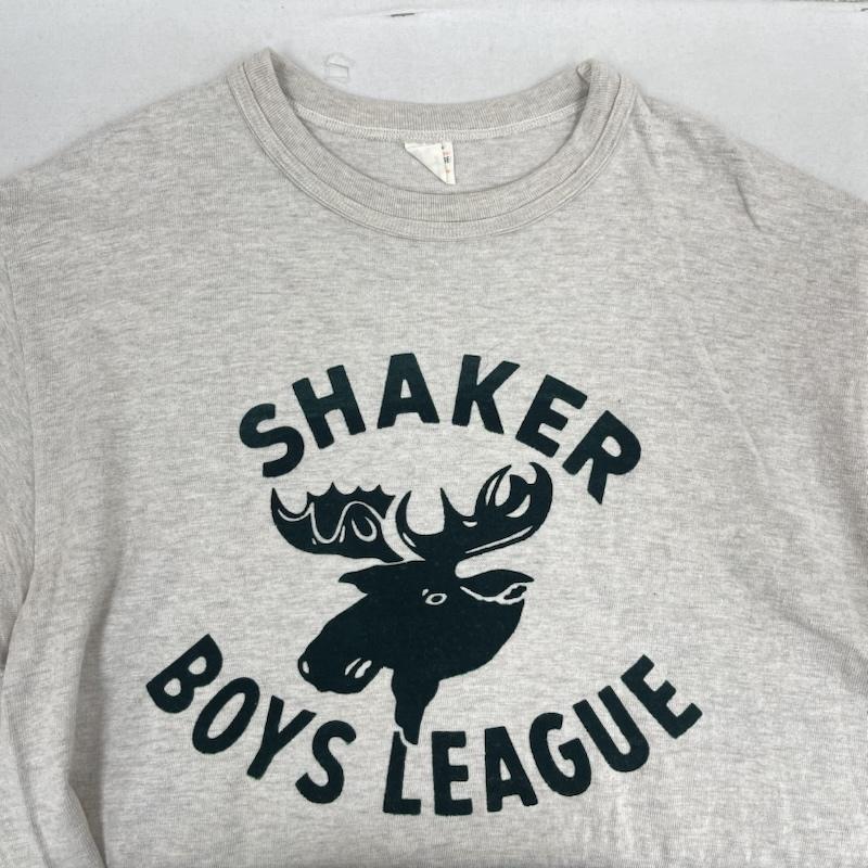 ウエアハウス WAREHOUSE Tシャツ 半袖 日本製 Lot 4601 SHAKER SHAKER BOYS LEAGUE デザイン Tシャツ L 灰 / グレー / gray メンズ USED 古着 中古 50163829