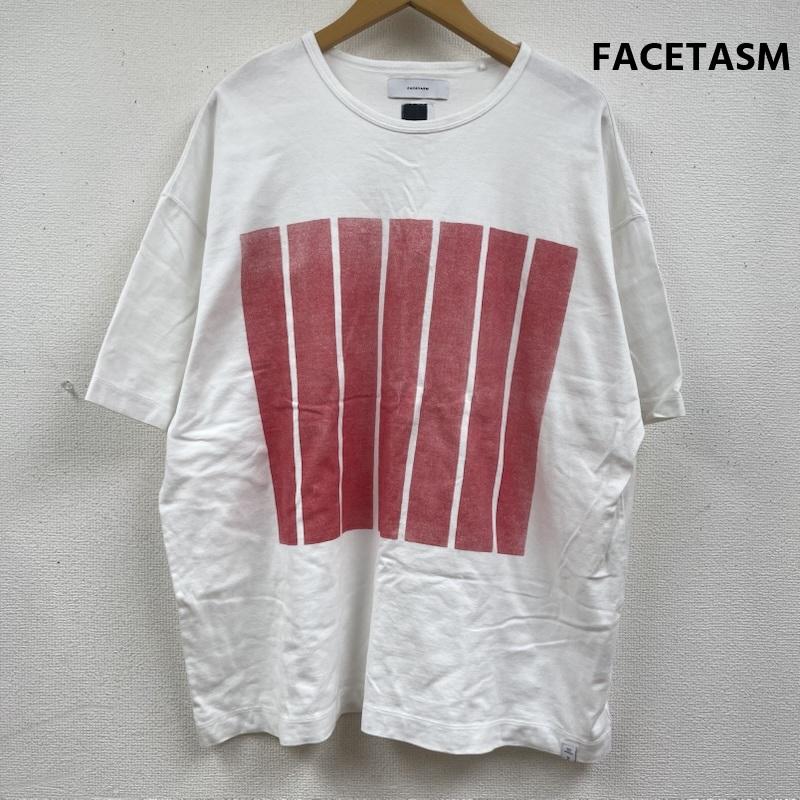 ファセッタズム FACETASM Tシャツ 半袖 日本製 7 BARS BIG TEE セブンバーズ オーバーサイズ Tシャツ 白 / ホワイト / white メンズ USED 古着 中古 50163831
