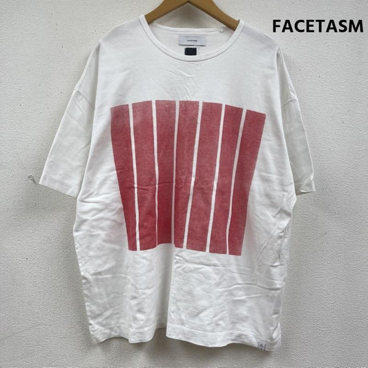 ファセッタズム FACETASM Tシャツ 半袖 日本製 7 BARS BIG TEE セブンバーズ オーバーサイズ Tシャツ 白 / ホワイト / white メンズ USED 古着 中古 50163831