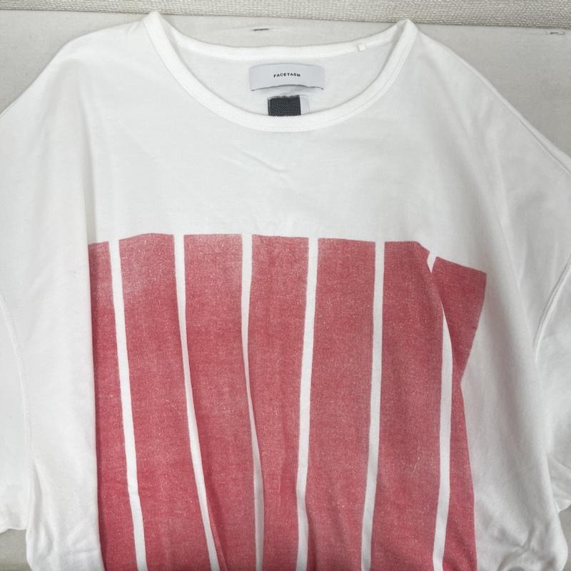 ファセッタズム FACETASM Tシャツ 半袖 日本製 7 BARS BIG TEE セブンバーズ オーバーサイズ Tシャツ 白 / ホワイト / white メンズ USED 古着 中古 50163831