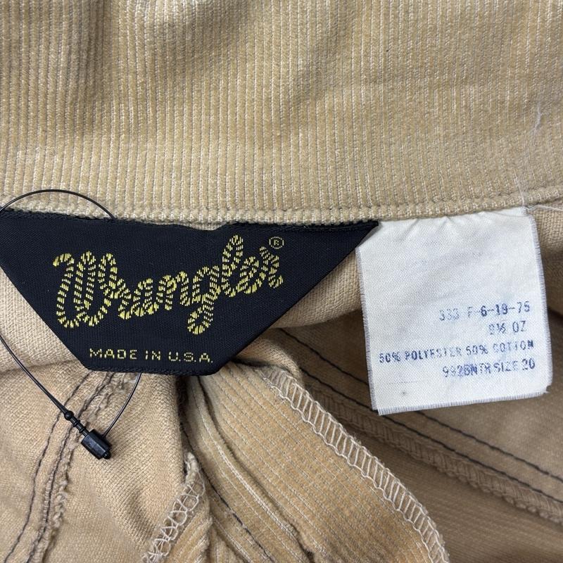 ラングラー Wrangler ジャケット、上着 ジャンパー、ブルゾン 80年代 ビンテージ USA製 黒三角タグ コーデュロイ シャツ ジャケット 80s VINTAGE - メンズ USED 古着 中古 50163833