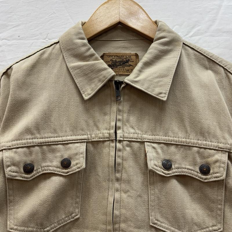 リーバイス Levi s ジャケット、上着 ジャンパー、ブルゾン 90年代 ビンテージ 日本製 70727-31 ジップアップ ワーク ジャケット 90s VINTAGE M メンズ USED 古着 中古 50163834