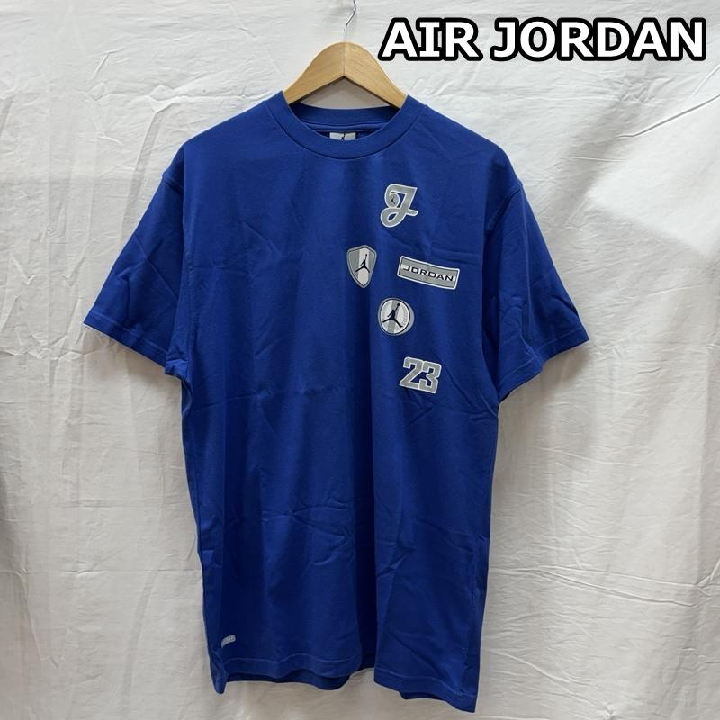 エアジョーダン AIR JORDAN Tシャツ 半袖 ロゴ プリント クルーネック 半袖 Tシャツ M 青 / ブルー / blue メンズ USED 古着 中古 50163836