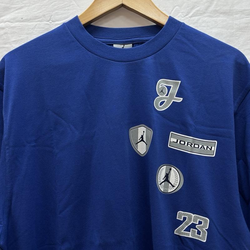 エアジョーダン AIR JORDAN Tシャツ 半袖 ロゴ プリント クルーネック 半袖 Tシャツ M 青 / ブルー / blue メンズ USED 古着 中古 50163836