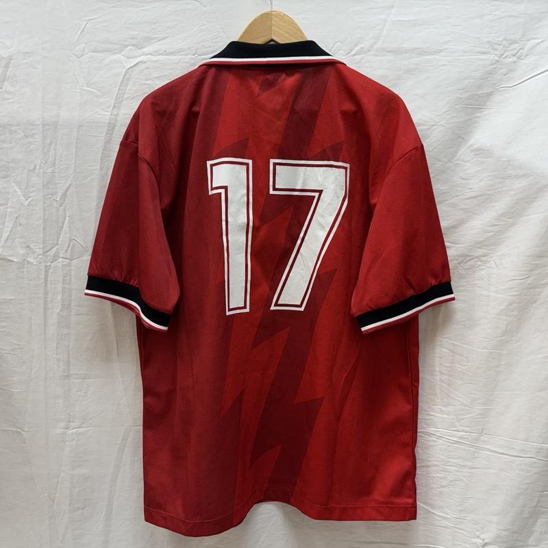 ナイキ NIKE ポロシャツ 半袖 90年代 ビンテージ UK製 ナイロン ポロシャツ ナンバリング17 90s VINTAGE L メンズ USED 古着 中古 50163838