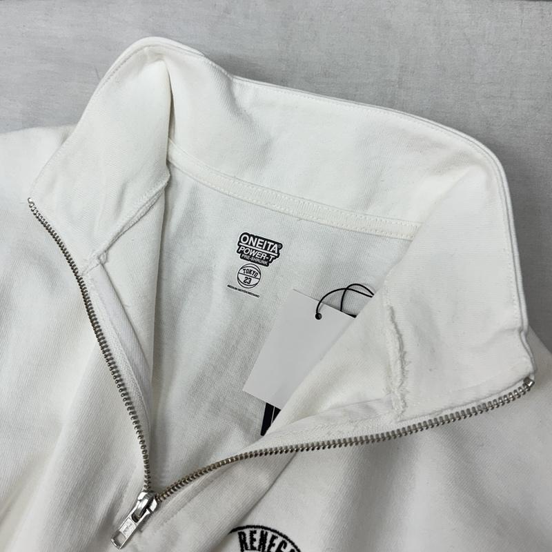 古着 USED Tシャツ 半袖 TOKYO23 ONEITA ロゴ 刺繍 ハーフジップ カデット 半袖 Tシャツ T23-23-012 M 白 / ホワイト / white メンズ USED 古着 中古 50163844
