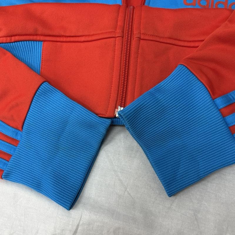 アディダス adidas ジャケット、上着 ジャンパー、ブルゾン ナイロン ジャージ トラック ジャケット S 赤 / レッド / red X 青 / ブルー / blue メンズ USED 古着 中古 50163850