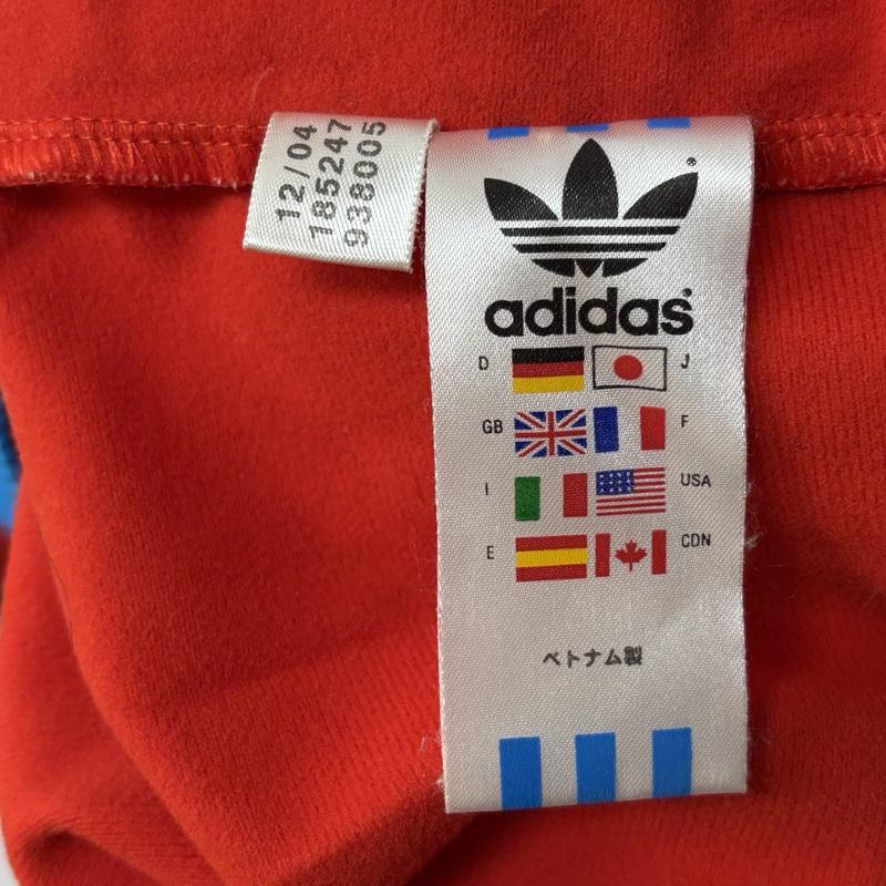 アディダス adidas ジャケット、上着 ジャンパー、ブルゾン ナイロン ジャージ トラック ジャケット S 赤 / レッド / red X 青 / ブルー / blue メンズ USED 古着 中古 50163850