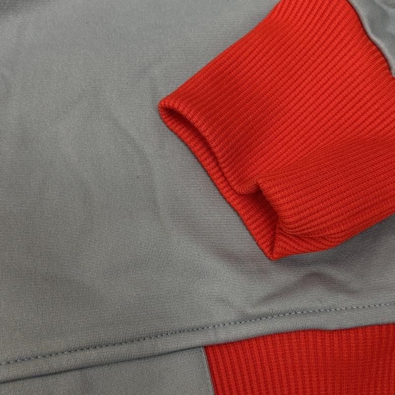 アディダス adidas ジャケット、上着 ジャンパー、ブルゾン ナイロン ジャージ トラック ジャケット M 灰 / グレー / gray X 赤 / レッド / red メンズ USED 古着 中古 50163851