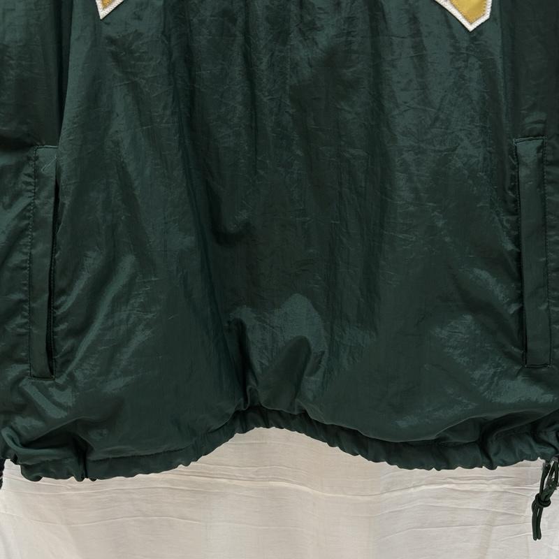チャンピオン Champion トレーナー 長袖 ビッグサイズ ナイロン トレーナー WOLVES Vネック XL 緑 / グリーン / green メンズ USED 古着 中古 50163857