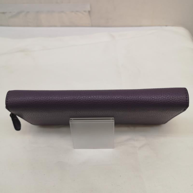 コーチ COACH 財布 長財布 長財布 シグネチャー アコーディオン ラウンドジップ ウォレット - 紫 / パープル / purple レディース USED 古着 中古 50163858