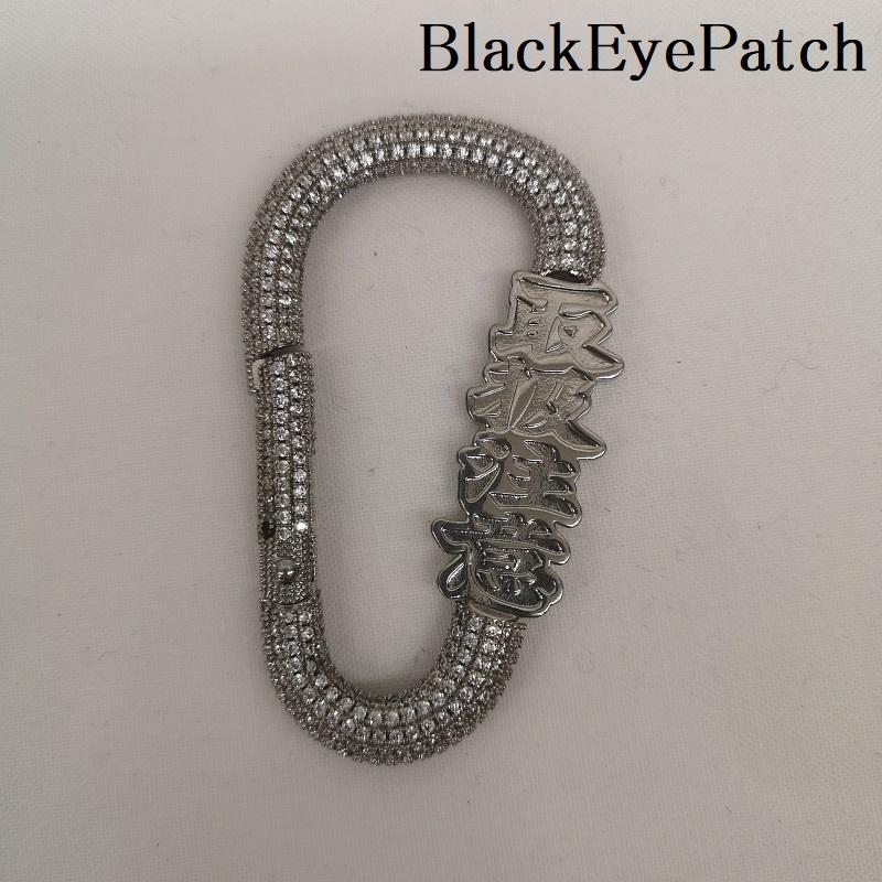 ブラックアイパッチ BlackEyePatch キーホルダー キーホルダー 23SS HANDLE WITH CARE RHINESTONE 取扱注意 ラインストーン カラビナ - メンズ USED 古着 中古 50163868