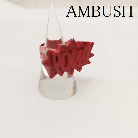 アンブッシュ AMBUSH アクセサリー 指輪 POW リング 16号 - 赤 / レッド / red メンズ USED 古着 中古 50163870