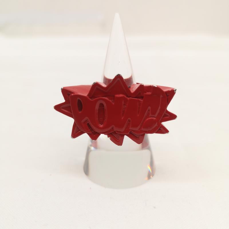 アンブッシュ AMBUSH アクセサリー 指輪 POW リング 16号 - 赤 / レッド / red メンズ USED 古着 中古 50163870
