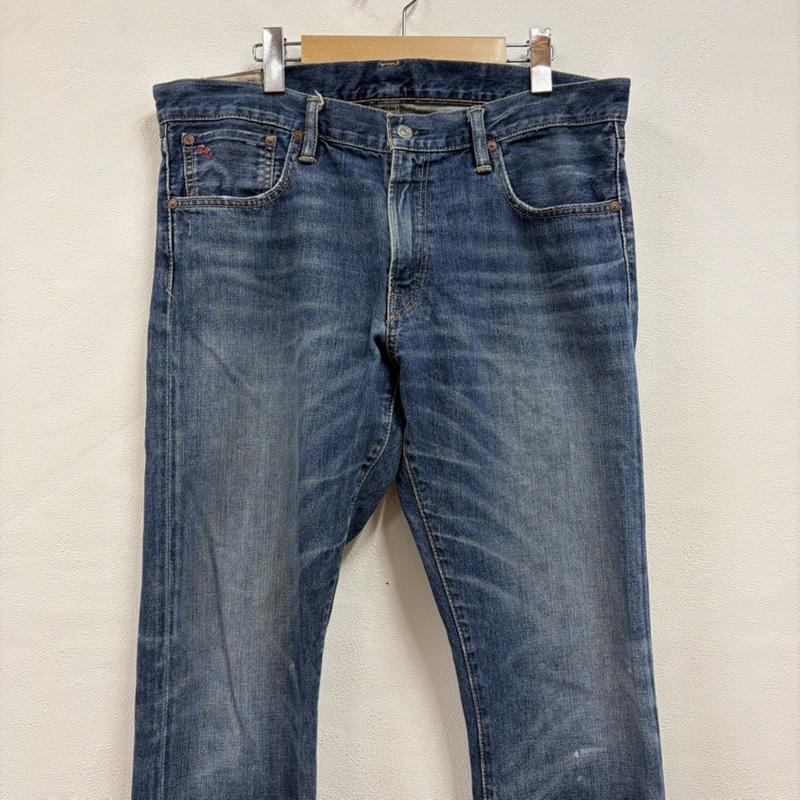 ポロラルフローレン POLO RALPH LAUREN パンツ デニム、ジーンズ デニム ジーンズ メキシコ製 W34 L32 レザー パッチ ロゴ ジッパーフライ 34インチ ロゴ、文字 インディゴ / インディゴ / Indigo メンズ USED 古着 中古 50163871