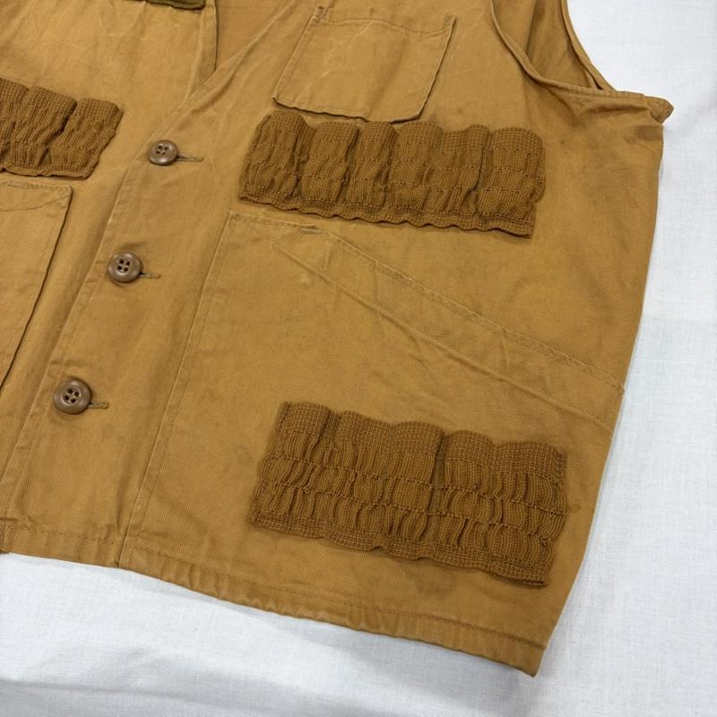 シアーズ SEARS ベスト ベスト 70s ヴィンテージ ハンティング ベスト USA - 無地 キャメル / キャメル / メンズ USED 古着 中古 50163876