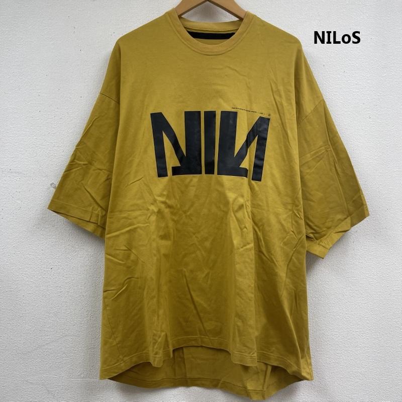 ニルズ NILoS Tシャツ 半袖 日本製 NIL BIG T-SHIRT グラフィック ロゴ プリント Tシャツ 1 マスタード / マスタード / メンズ USED 古着 中古 50163877