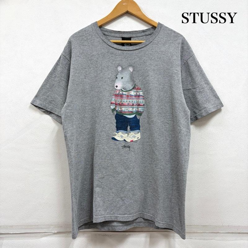 ステューシー STUSSY Tシャツ 半袖 ラット ロゴ グラフィック プリント 半袖 Tシャツ ストリート メキシコ製 M ロゴ、文字 X プリント 灰 / グレー / gray X マルチカラー / マルチカラー / multicolor メンズ USED 古着 中古 50163880
