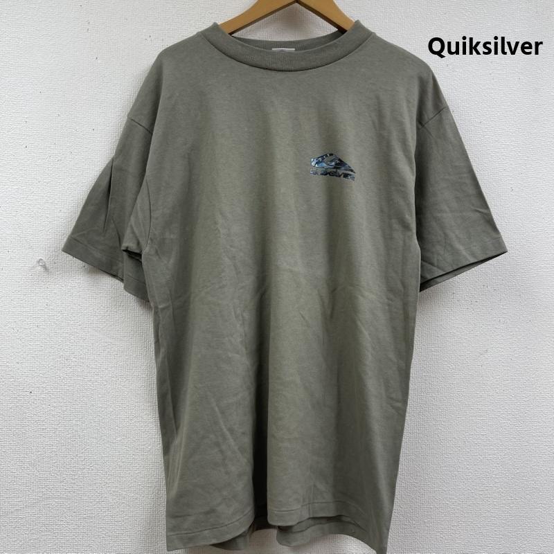 クイックシルバー Quiksilver Tシャツ 半袖 90s ヴィンテージ バック プリント Tシャツ カットソー L カーキオリーブ / カーキオリーブ / メンズ USED 古着 中古 50163882