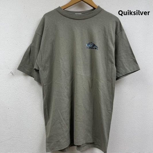 クイックシルバー Quiksilver Tシャツ 半袖 90s ヴィンテージ バック プリント Tシャツ カットソー L カーキオリーブ / カーキオリーブ / メンズ USED 古着 中古 50163882