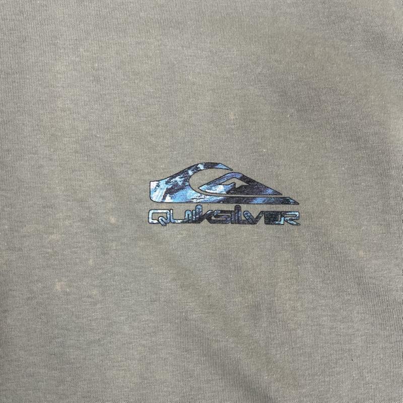 クイックシルバー Quiksilver Tシャツ 半袖 90s ヴィンテージ バック プリント Tシャツ カットソー L カーキオリーブ / カーキオリーブ / メンズ USED 古着 中古 50163882
