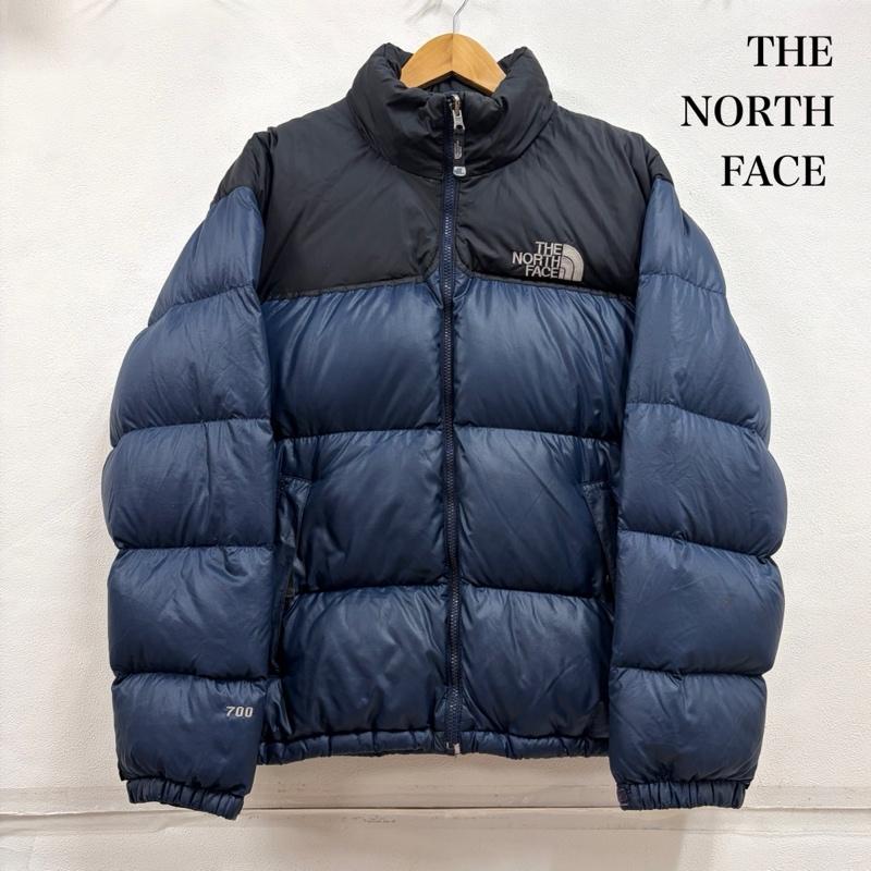 ザノースフェイス THE NORTH FACE ジャケット、上着 ダウンジャケット NUPTSE JACKET ヌプシ ダウン ジャケット 700 ロゴ 刺繍 95 - ロゴ、文字 X 刺繍 紺 / ネイビー / navy X 黒 / ブラック / black X 灰 / グレー / gray メンズ USED 古着 中古 50163884