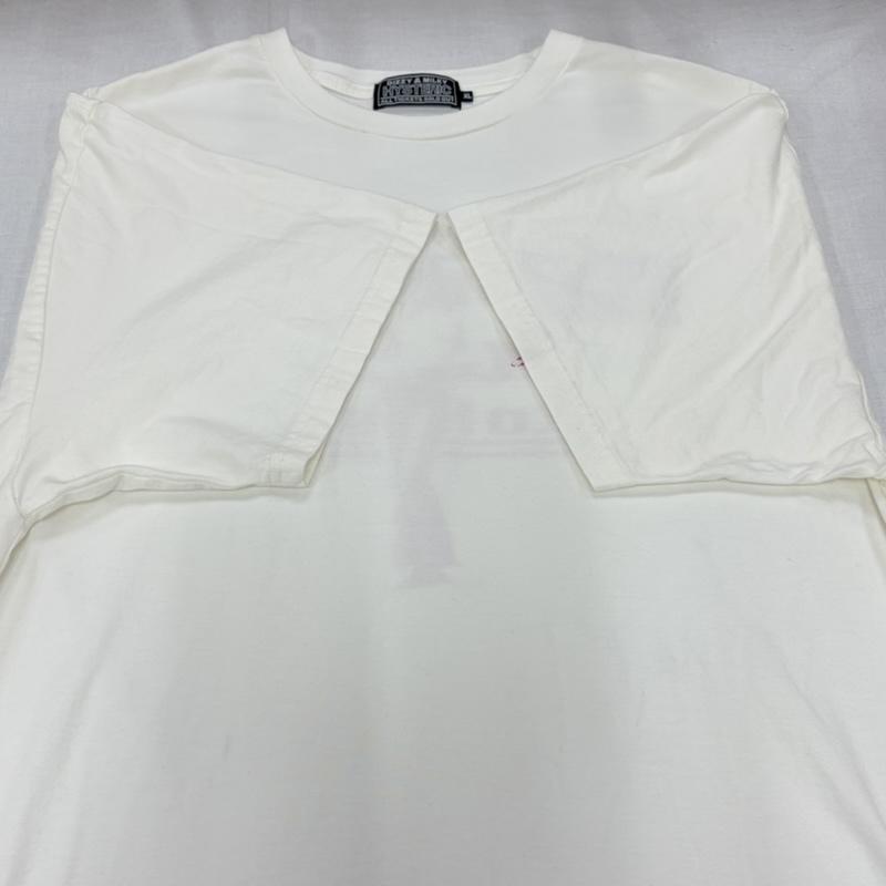 ヒステリックグラマー HYSTERIC GLAMOUR Tシャツ 半袖 GOOD BAD GIRLS 両面 ロゴ プリント 半袖 Tシャツ XL ロゴ、文字 X プリント 白 / ホワイト / white X 桃 / ピンク / pink メンズ USED 古着 中古 50163888