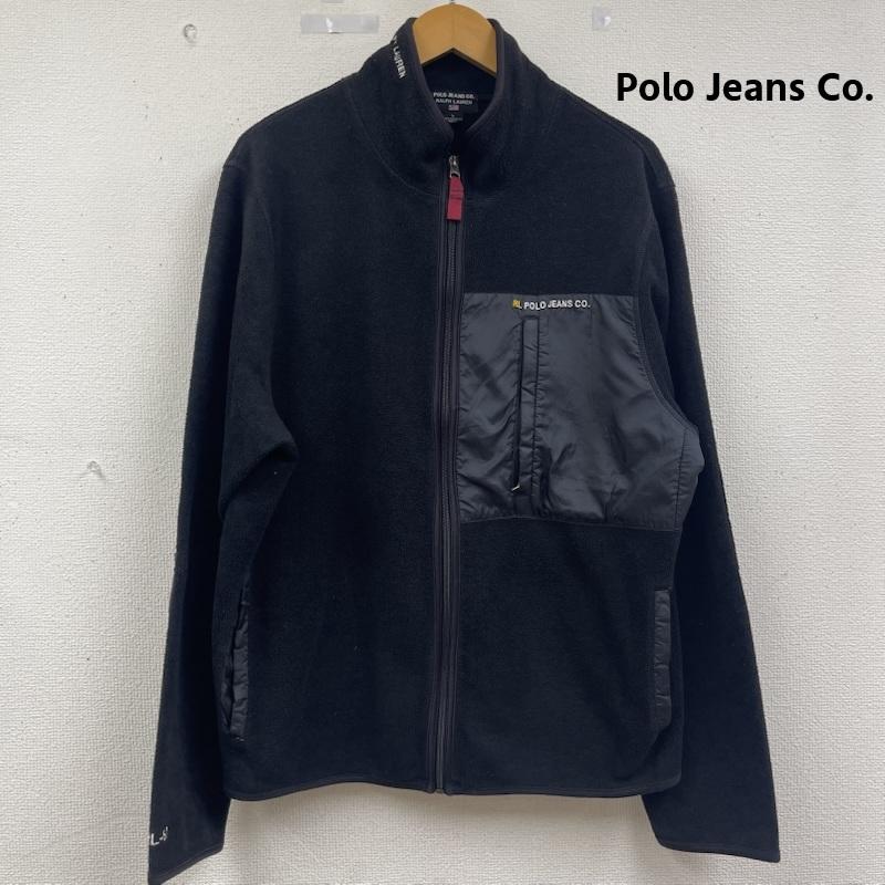 ポロ ジーンズ Polo Jeans Co. ジャケット、上着 ジャンパー、ブルゾン ロゴ刺繍 ジップアップ フリース ジャケット アウター L 黒 / ブラック / black メンズ USED 古着 中古 50163889