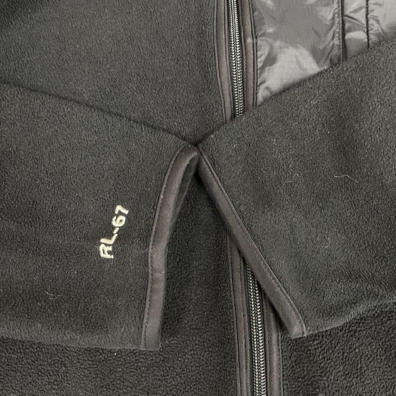 ポロ ジーンズ Polo Jeans Co. ジャケット、上着 ジャンパー、ブルゾン ロゴ刺繍 ジップアップ フリース ジャケット アウター L 黒 / ブラック / black メンズ USED 古着 中古 50163889