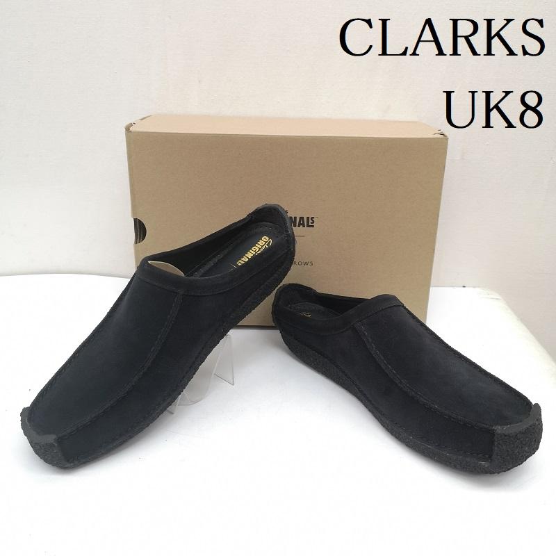 クラークス オリジナルズ Clarks Originals スリッポン スリッポン ナタリー メイブル UNITEDARROWS別注 スウェード UK：8 黒 / ブラック / black メンズ USED 古着 中古 50163890