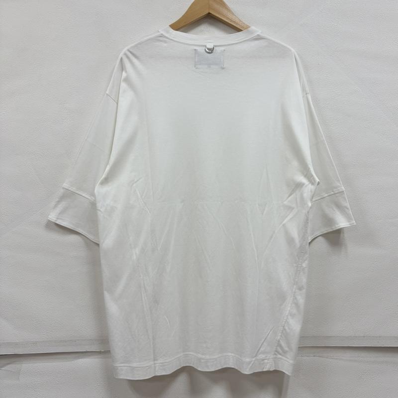 フィットミハラヤスヒロ FIT MIHARAYASUHIRO Tシャツ 半袖 半袖 ドロップショルダー 無地 Tシャツ サイドスリット ポケット 48 無地 X ワンポイント X ロゴ、文字 X 刺繍 白 / ホワイト / white メンズ USED 古着 中古 50163893