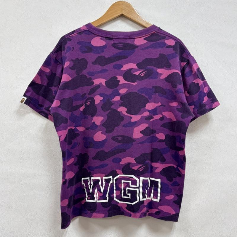 アベイシングエイプ A BATHING APE Tシャツ 半袖 パープル カモ 迷彩 シャーク ロゴ プリント 半袖 Tシャツ M カモフラージュ柄・迷彩 X ロゴ、文字 X プリント 紫 / パープル / purple X 桃 / ピンク / pink X 黒 / ブラック / black X 白 / ホワイト / white X 赤 / レッド / red メンズ USED 古着 中古 50163894