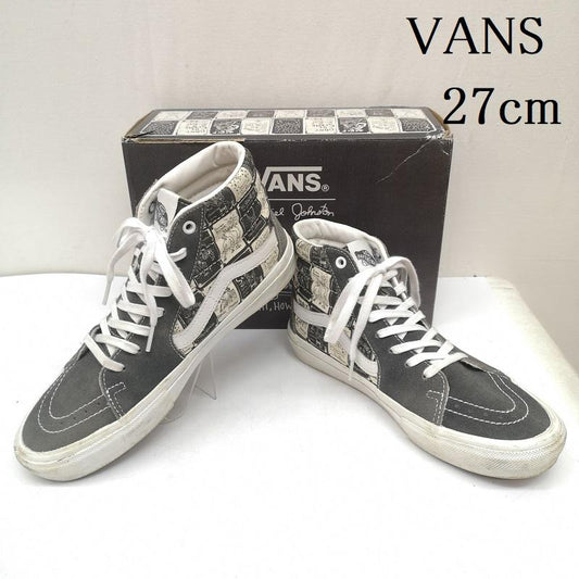 バンズ VANS スニーカー スニーカー Daniel Johnston Skate Sk8-Hi VN0A5FCCA07 スウェード 27.0cm 黒 / ブラック / black メンズ USED 古着 中古 50163895