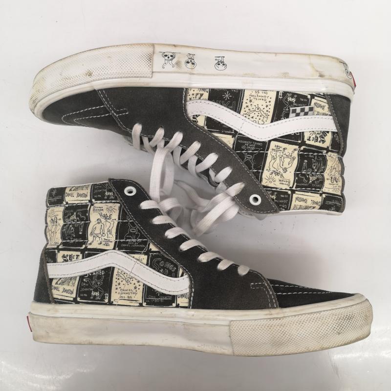 バンズ VANS スニーカー スニーカー Daniel Johnston Skate Sk8-Hi VN0A5FCCA07 スウェード 27.0cm 黒 / ブラック / black メンズ USED 古着 中古 50163895