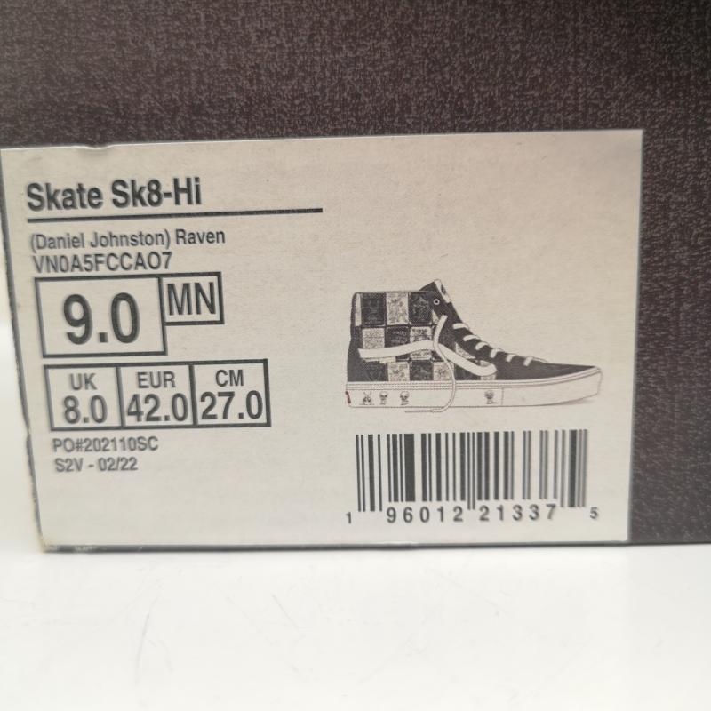 バンズ VANS スニーカー スニーカー Daniel Johnston Skate Sk8-Hi VN0A5FCCA07 スウェード 27.0cm 黒 / ブラック / black メンズ USED 古着 中古 50163895