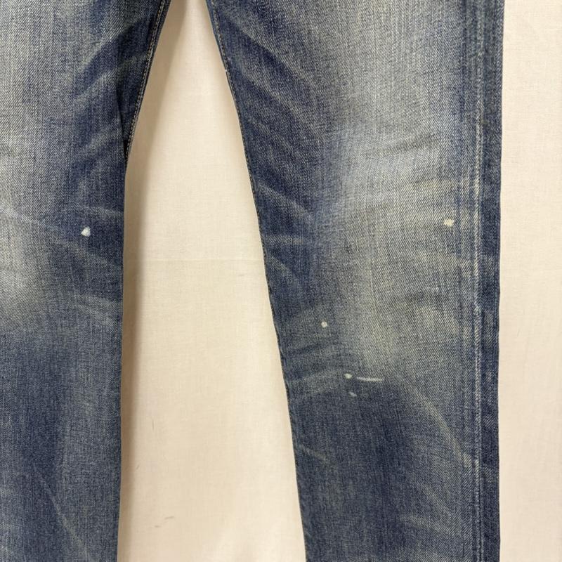 ラルフローレン RALPHLAUREN パンツ デニム、ジーンズ 00s SLIMデニムパンツ 牛革レザーパッチ 30/30 ジップフライ 30インチ 無地 インディゴ / インディゴ / Indigo メンズ USED 古着 中古 50163903
