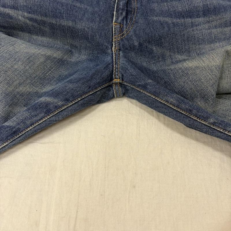 ラルフローレン RALPHLAUREN パンツ デニム、ジーンズ 00s SLIMデニムパンツ 牛革レザーパッチ 30/30 ジップフライ 30インチ 無地 インディゴ / インディゴ / Indigo メンズ USED 古着 中古 50163903