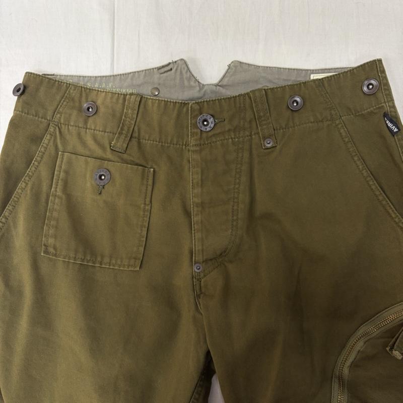 アヴィレックス AVIREX パンツ ワークパンツ、ペインターパンツ カーゴパンツ ファスナー付きポケット 6116058 コットン カーキ M M 無地 カーキ / カーキ / khaki メンズ USED 古着 中古 50163904