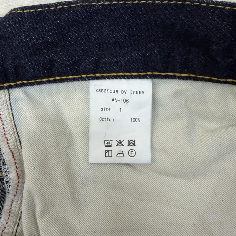 古着 USED パンツ デニム、ジーンズ sasanqua by trees AN-106 ルーズテーパードデニム インディゴ 1 12オンス 1 無地 インディゴ / インディゴ / Indigo レディース USED 古着 中古 50163907