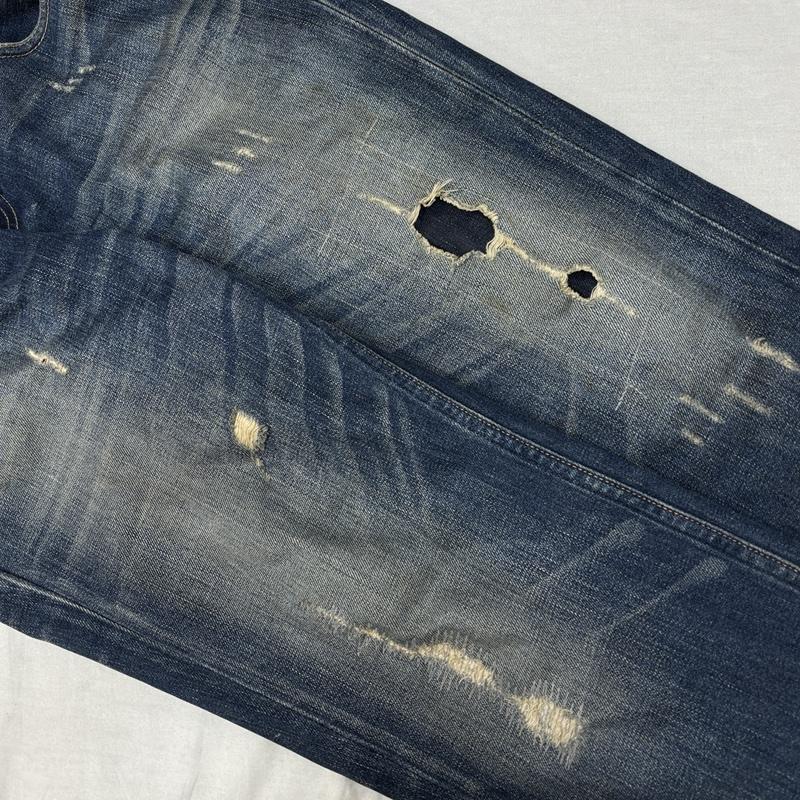 リーバイス Levi s パンツ デニム、ジーンズ LOT519 ダメージ デニム パンツ 32インチ メンズ USED 古着 中古 50163908