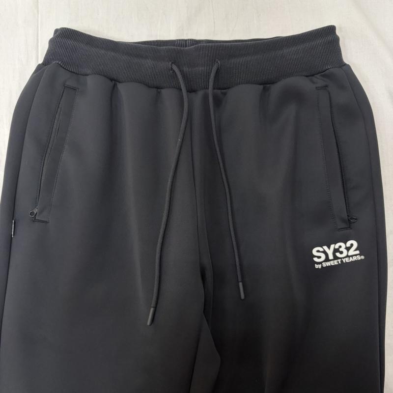 エスワイサーティトゥバイスィートイヤーズ SY32 by SWEET YEARS ボトムス ボトムス DOUBLE KNIT BASIC PANTS 13495 M Black トラックパンツ ジョガーパンツ M ワンポイント 黒 / ブラック / black メンズ USED 古着 中古 50163910