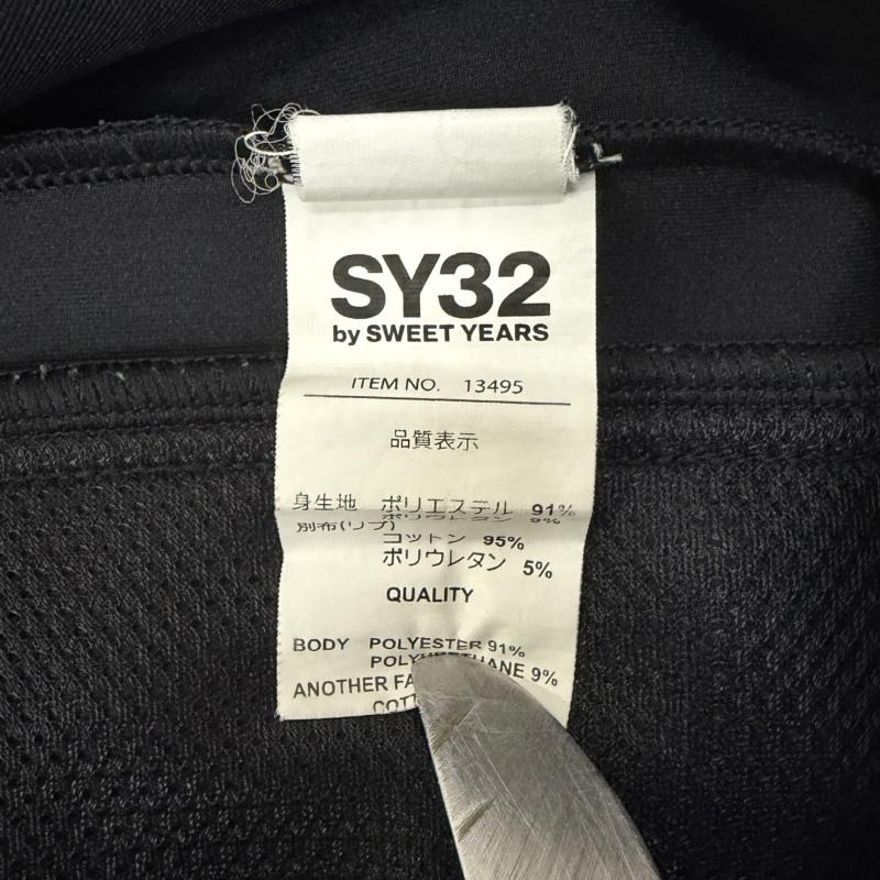 エスワイサーティトゥバイスィートイヤーズ SY32 by SWEET YEARS ボトムス ボトムス DOUBLE KNIT BASIC PANTS 13495 M Black トラックパンツ ジョガーパンツ M ワンポイント 黒 / ブラック / black メンズ USED 古着 中古 50163910
