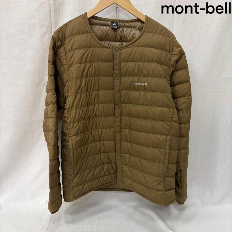 モンベル mont-bell ジャケット、上着 ダウンジャケット スペリオダウン ラウンドネックジャケット M Beige 1101666 ノーカラー M ロゴ、文字 ベージュ / ベージュ / beige メンズ USED 古着 中古 50163914