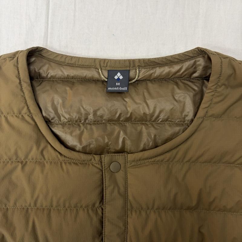 モンベル mont-bell ジャケット、上着 ダウンジャケット スペリオダウン ラウンドネックジャケット M Beige 1101666 ノーカラー M ロゴ、文字 ベージュ / ベージュ / beige メンズ USED 古着 中古 50163914