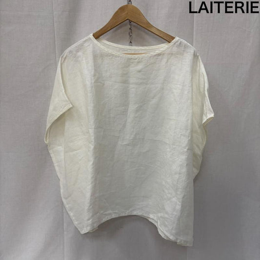 古着 USED トップス トップス LAITERIE レイトリー Bigプルオーバー フレンチスリーブ White リネン FREE 無地 白 / ホワイト / white レディース USED 古着 中古 50163915