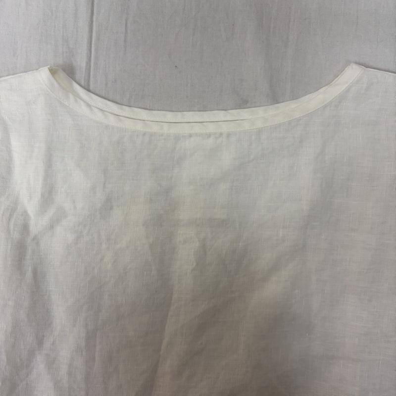 古着 USED トップス トップス LAITERIE レイトリー Bigプルオーバー フレンチスリーブ White リネン FREE 無地 白 / ホワイト / white レディース USED 古着 中古 50163915