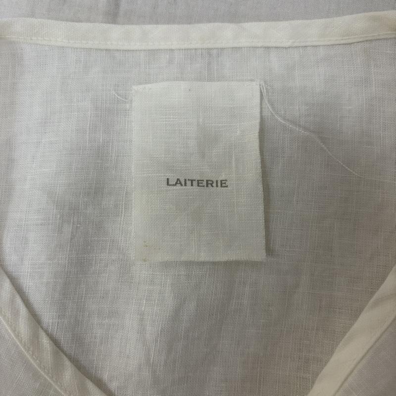 古着 USED トップス トップス LAITERIE レイトリー Bigプルオーバー フレンチスリーブ White リネン FREE 無地 白 / ホワイト / white レディース USED 古着 中古 50163915