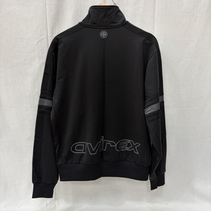 アヴィレックス AVIREX トップス トップス ロゴ刺繍 トラックジャケット ジャージ Black L 6113281 L ロゴ、文字 黒 / ブラック / black メンズ USED 古着 中古 50163916